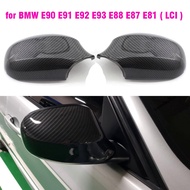 ABS Carbon Fiber Colour Rearview Side Mirror Cover Cap For BMW E90 E91 2008-2011 E92 E93 M3 Style E8