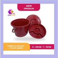 2.3 GALLON BUCKET + SAMIR CAP/ PARTY BUCKET MULTIPURPOSE BUCKET RICE BUCKET
