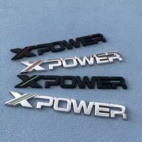 146x18mm Pasted Metal X Power Stickers For MG MG4 MG5 MG6 MG7 Cyberster ZS ES5 HS ONE GT GS MG3 EZS 