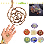 EMILEE Copper Palm Ring, Handmade Jewelry Accessories Spiral Palm Ring,  Adjustable Reiki Energy Spi
