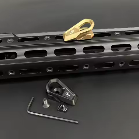 Tactical CNC Sling Point Connect Mount Weapon Gun MLOK/Keymod System Straps LINK Angled Sling Loop M