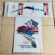 Right Wing Legshield Striping Sticker Jupiter MX New 135 Non Clutch White 2014 Original YGP 55S-F832