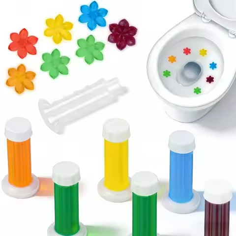Toilet Gel Cleaner Flower Stamp Long-Lasting Antibacterial Bowl Deodorant Air Freshener 6 Scents Eco