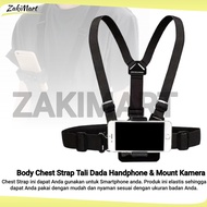 Body Strap HP Holder Clamp 360 Cell Phone Holder Holder on Chest Motovlog Strap