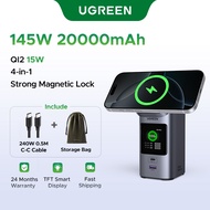 UGREEN 145W 20000mAh Power Bank Qi2 15W Magnetic Wireless Powerbank Station PD3.1 External Battery f