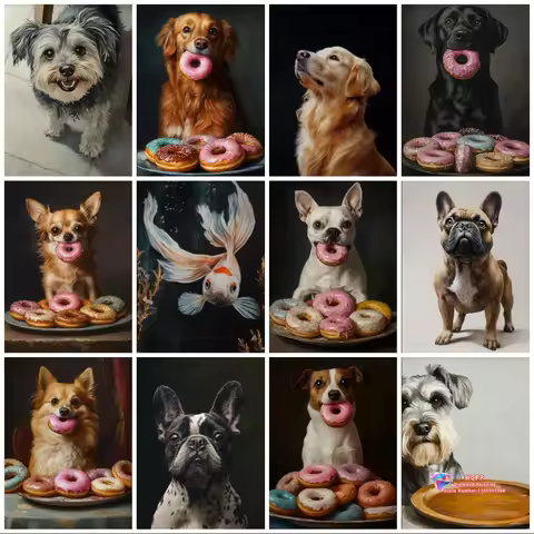 Retro Personalized Cat Pet Portrait Diamond Painting Kit 5D DIY Diamond Embroidery Cross Handmade Ar