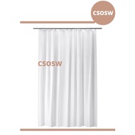 BJARSEN White Bathroom Shower Curtain 180x200 White Shower Curtain