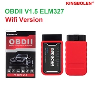 KINGBOLEN Car Diagnostic OBD II OBD2 ELM327 V1.5 Scan PIC1825k80 Bluetooth Wifi Scanner Reader  iPho