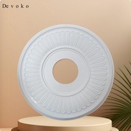 Devoko French Design Ceiling Medallion Elegant Design PU Ceiling Plate Easy to Install for DIY Enthu