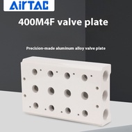AirTAC Solenoid Valve Manifold Base 4V400M 400M-1F/2F3F/4F/6F/8F/10F/16F