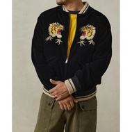 橫須賀棒球外套 虎隼刺繡 雙面穿 Yokosuka 天絲布料 手工製 現貨