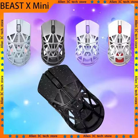Wlmouse BEAST X Mini Mouse Wireless PAW3395 Sensor Nordic 52840 Magnesium Alloy 34g Two Mode FPS Cus