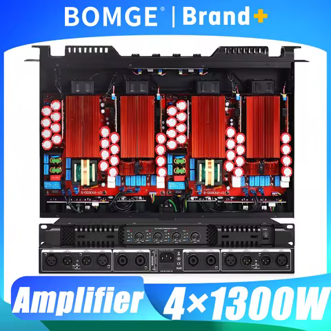 Professional 2 4 Channel Class D 1300 Watt 1U Digital Power Amplifier Conference Audio System KTV Cl