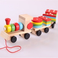 Wooden train toy educational toys sensory for kids wooden toys