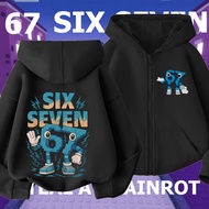Children's Zip-Up Hoodie SIX SEVEN 67 x ROBLOX S-5XL