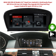BMW E60  E61 E90 E91 E92 E93 Compatible 8.8" Quad Core Android 6.1 Multimedia Player Wifi iDrive PLU