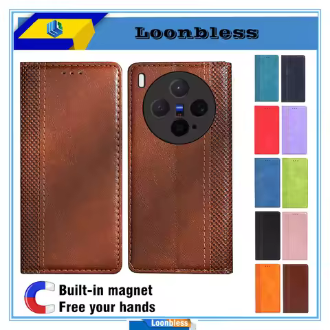 Flip Leather Case For Vivo X300 Phone Case Vivo X300 Pro Cover Global Version Wallet Shell Etui Vivo