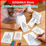 Portable AI Voice Printer Kids' Creative Printer Mini Thermal Printer