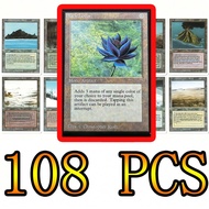 108pcs Black Core Cards P9 Dual Land Fetch Land Shock Lands Proxy Cards