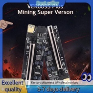 E7G-009S Plus Riser Card VER009S PCIE PCI-E PCI Express X16 GPU 6in Adapter Card 1X 16X Extender USB 3.0 Cable