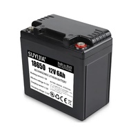 Brand new 12V Battery 6Ah 18650 Rechargeable Lithium for Solar Energy Light Xenon LED Lamp Electric