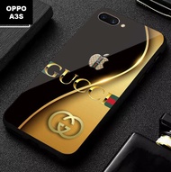 Softcase Glass Kaca Oppo A3s - K775 - Casing For Type Oppo A3s - Case Oppo - Case Oppo Mewah - Case Oppo A3s - Softcase Oppo A3s - Pelindung Hp Oppo A3s