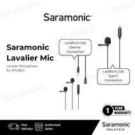 Saramonic LavMicro U1A(i Device)/U3A(Type-C) Omnidirectional Lavalier Microphone. i Device Or Type-C