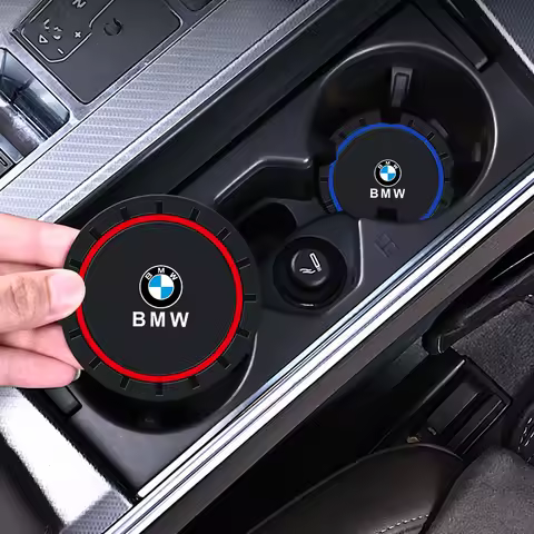 Anti Scratch Non Slip Water Cup Coaster Pad For BMW 3 5 7 Series I7 IX M3 X1 X7 XM U06 U11 I20 G07 G