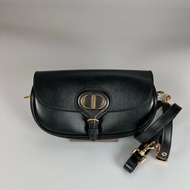 DIOR  黑皮革BOBBY橫版側肩包
