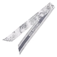 【日本直送】Christian Dior 迪奧 Mitzah 絲巾 Toile de Jouy Sauvage 緞帶 15JOU106I602 絲綢 灰色【二手】