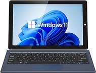 AWOW Detachable 2 in 1 Laptop Touchscreen Windows 11, 8GB RAM 256GB Storage, 10.1" Tablet with Keyboard, Intel Celeron N4120 2.6GHz, 2.4G+5G WiFi, Bluetooth, USB3.0, HDMI, Dual Camera
