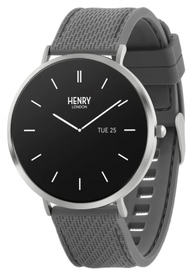 #N/A - Henry London HSL011 智能手錶 (銀色和板岩色矽膠錶帶)