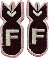 MIG Atlanta F Bomb Morale Patches – Set of 2 Embroidered Patches Hook and Loop (2"x1")