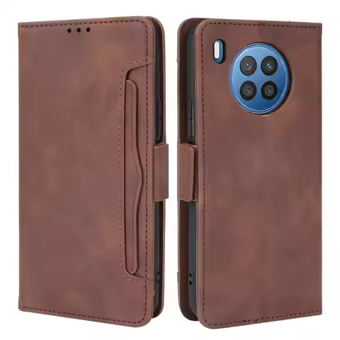 Honor 50 Lite Flip Case For Huawei P50 Y8P Y9A Y6P Y 8 P Y8 8P Y6S Y8S Y9S Card Slot 360 Protect Wal