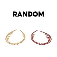 Gratis Ongkir - Bando Sirkam Bentuk Gelombang Zigzag Untuk Pria Wanita Model Korea / Bando Doff