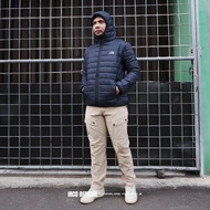 Jaket Gunung Tnf Waterproof Navy Musim Dingin Tebal Hangat - Puffer Jacket Pria Anti Air Dan Angin