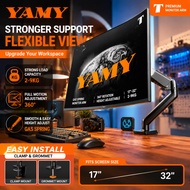 YAMY Monitor Stand Mechanical Arm desk monitor mount bracket laptop and monitor (Max 30Kg)14-32inch