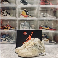 100% Original Nk Off White Genuine x Air Jordan 4 Jay Chou Kunling Men Shoes Same Style AJ4 Female Basketball Casua