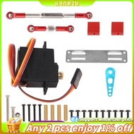 17G Metal Gear Servo and Steering Link Rod Servo Mount Set for  C14 C24 1/16 RC Car Upgrade Parts Ac