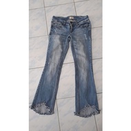 Grg garage jeans Low Waist 28-30 Frayed Legs