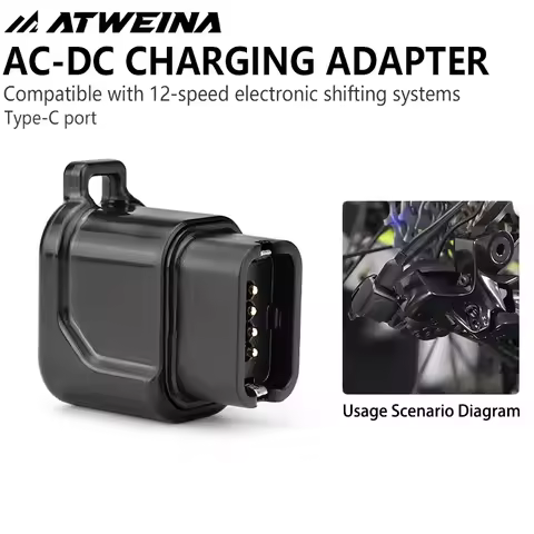 Compact USB-C Bike Charger for Shimano 12S Di2 Fast Charging Adapter for R9200 R8100 R7150 Electroni