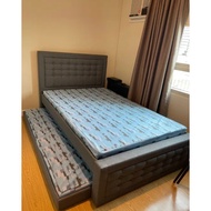 Upholstered Bed Frame with Pull-out Bed FREE ASSEMBLE