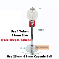 🇲🇾 32/45mm Gashapon Capsule Egg Candy Ball Game Vending Machine Token Use Bouncy Bouncing Funny Colo