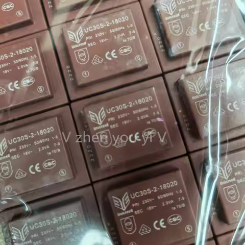 1-10PCS 100%NEW UC30S-2-18020 PRI 230V 50/60Hz SEC 18V 2.0VA cans sealed transformer UC3OS-2-18020