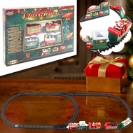 Christmas Electric Train Toys with Tracks Durable Interesting Toy Set for Kids Children Boys Girls