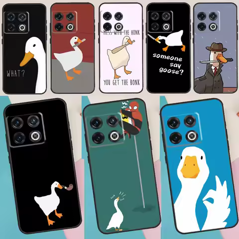 Cartoon Cute Goose Case For OnePlus Nord N20 N30 CE 5 3 4 Lite OnePlus 15 13 12 11 10 Pro 13R 15R 10