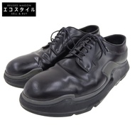 Prada 15AW 皮革磨砂小牛皮混紡男鞋 黑色 10 號 2EG129 10 [二手]