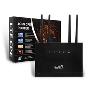300Mbps 4G CPE Router Wireless Modem with SIM Card Slot Wireless Internet Router RJ45 WAN LAN 4 Antenna Hotspot for Home/Office