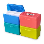 Index Card Holder Box 3x5In, Flash Note Card Holder Box Organizer Case, 3x5 Index Card Storage File 