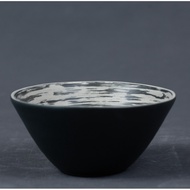 Charcoal Swirl Bowl 15.5cm